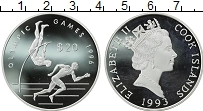 Продать Монеты Острова Кука 20 долларов 1993 Серебро