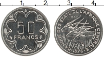 Продать Монеты КФА 50 франков 1976 Медно-никель