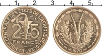 Продать Монеты КФА 25 франков 1970 Медно-никель
