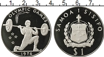 Продать Монеты Самоа 1 тала 1976 Серебро
