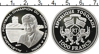 Продать Монеты Того 1000 франков 2001 Серебро