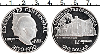 Продать Монеты США 1 доллар 1990 Серебро
