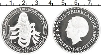 Продать Монеты Нидерланды 50 гульденов 1982 Серебро