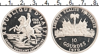 Продать Монеты Гаити 10 гурдов 1968 Серебро