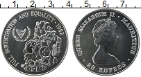 Продать Монеты Маврикий 25 рупий 1982 Серебро