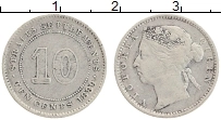 Продать Монеты Стрейтс-Сеттльмент 10 центов 1899 Серебро