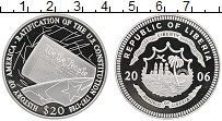 Продать Монеты Либерия 20 долларов 2006 Серебро