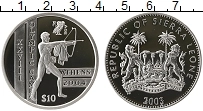 Продать Монеты Сьерра-Леоне 10 долларов 2003 Серебро