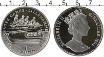 Продать Монеты Гибралтар 1 крона 1993 Серебро