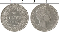 Продать Монеты Бавария 1/2 гульдена 1859 Серебро