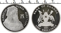 Продать Монеты Уганда 1000 шиллингов 2001 Серебро