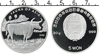 Продать Монеты Северная Корея 5 вон 2002 Серебро
