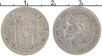 Продать Монеты Испания 50 сентим 1985 Серебро
