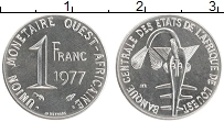 Продать Монеты КФА 1 франк 2002 Медно-никель