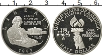 Продать Монеты США 1/2 доллара 1993 Серебро