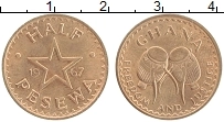 Продать Монеты Гана 1/2 песева 1967 Бронза
