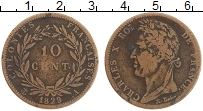 Продать Монеты Мартиника 10 сантим 1829 Бронза