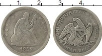 Продать Монеты США 25 центов 1857 Серебро