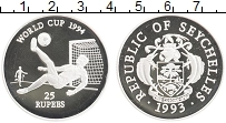 Продать Монеты Сейшелы 25 рупий 1993 Серебро