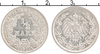 Продать Монеты Германия 1/2 марки 1915 Серебро