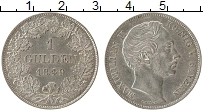 Продать Монеты Бавария 1 гульден 1864 Серебро