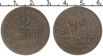 Продать Монеты Гаити 2 цента 1894 Медь