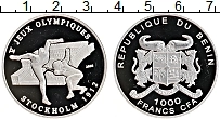 Продать Монеты Бенин 1000 франков 2003 Серебро