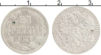 Продать Монеты 1855 – 1881 Александр II 25 пенни 1871 Серебро