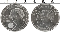 Продать Монеты Испания 20 евро 2011 Серебро