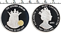 Продать Монеты Карибы 10 долларов 2002 Серебро
