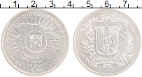 Продать Монеты Доминиканская республика 1 песо 1974 Серебро