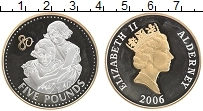 Продать Монеты Олдерни 5 фунтов 2006 Серебро