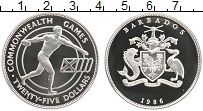 Продать Монеты Барбадос 25 центов 1986 Серебро