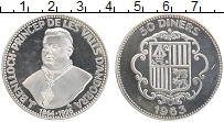 Продать Монеты Андорра 50 динерс 1963 Серебро