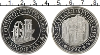 Продать Монеты Испания 5000 песет 1992 Серебро