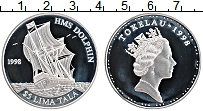 Продать Монеты Токелау 5 тала 1998 Серебро