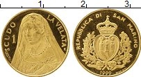Продать Монеты Сан-Марино 1 скудо 1999 Золото