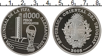 Продать Монеты Уругвай 1000 песо 2005 Серебро