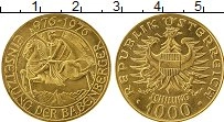 Продать Монеты Австрия 1000 шиллингов 1976 Золото