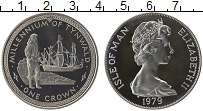 Продать Монеты Остров Мэн 1 крона 1979 Серебро