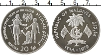 Продать Монеты Мальдивы 20 руфий 1979 Серебро