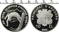 Продать Монеты Андорра 10 динерс 2002 Серебро