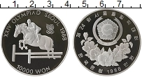 Продать Монеты Южная Корея 10000 вон 1988 Серебро