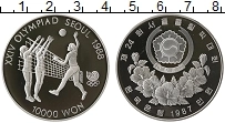 Продать Монеты Южная Корея 10000 вон 1987 Серебро