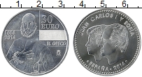 Продать Монеты Испания 30 евро 2014 Серебро