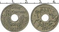 Продать Монеты Тунис 10 сантим 1918 Медно-никель