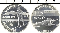 Продать Монеты Франция 1 1/2 евро 2005 Серебро