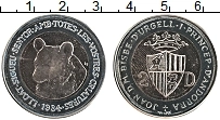 Продать Монеты Андорра 2 динерса 1984 Биметалл