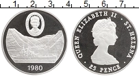 Продать Монеты Остров Святой Елены 25 пенсов 1980 Серебро
