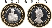 Продать Монеты Фолклендские острова 2 фунта 2000 Серебро